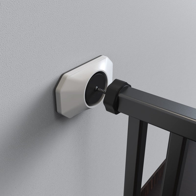 ICERO - Baby Gate Wall Protector - Protect Walls & Doorways from Pet & Dog Gates - for Child Pressure Mounted Stair Safety Gate- 4 Pack, White - Image 3